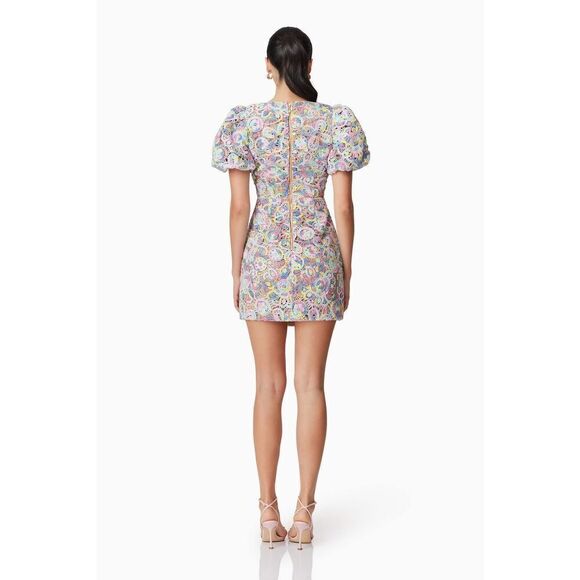 Elliatt Rue Mini Dress in Purple Brunch cocktail Party Wedding Guest size S NWT - Picture 5 of 8